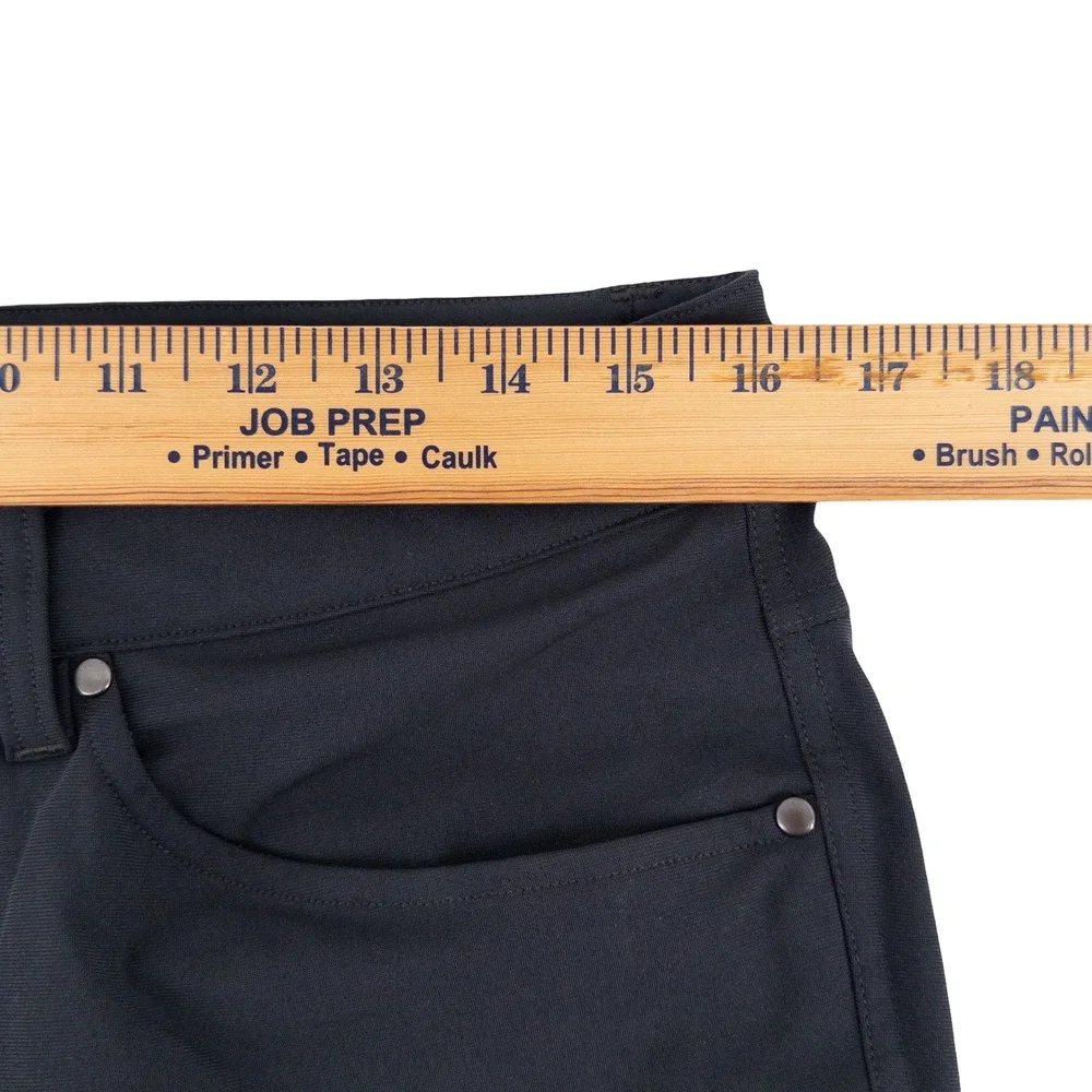 Lululemon Mens 32x31 ABC Slim-Fit 5 Pocket Pant Obsidian Black Warpstreme M5AD9S